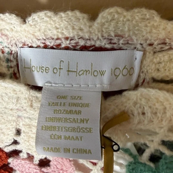 Boho Crochet Fringe top - house of harlow 1960 - Picture 4 of 5